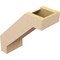 Ekena Millwork 5-inch W x 12-inch D x 12-inch H Burlington Rough Cedar Woodgrain TimberThane Knee Brace, Primed BRCUR05X12X12BURRCPR - alternate 6